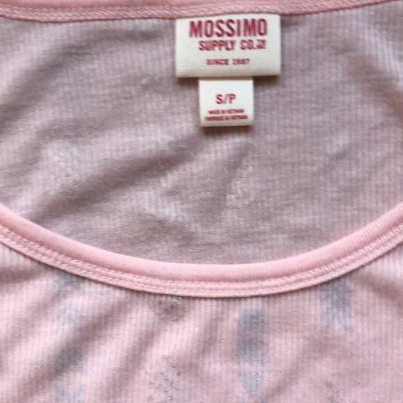 Mossimo small tunic length peach long-sleeve - Picture 3 of 5